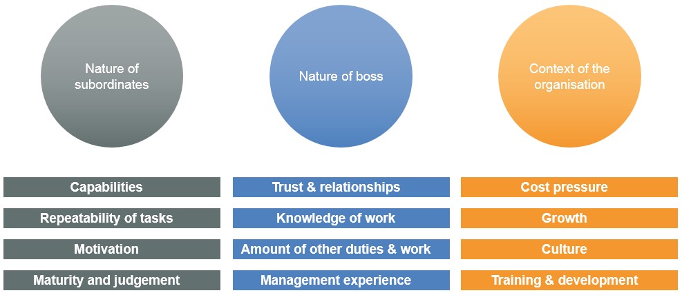 Span of Control - Drivers