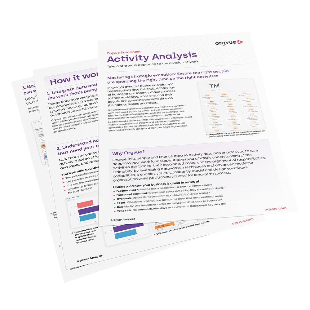 Activity analysis data sheet