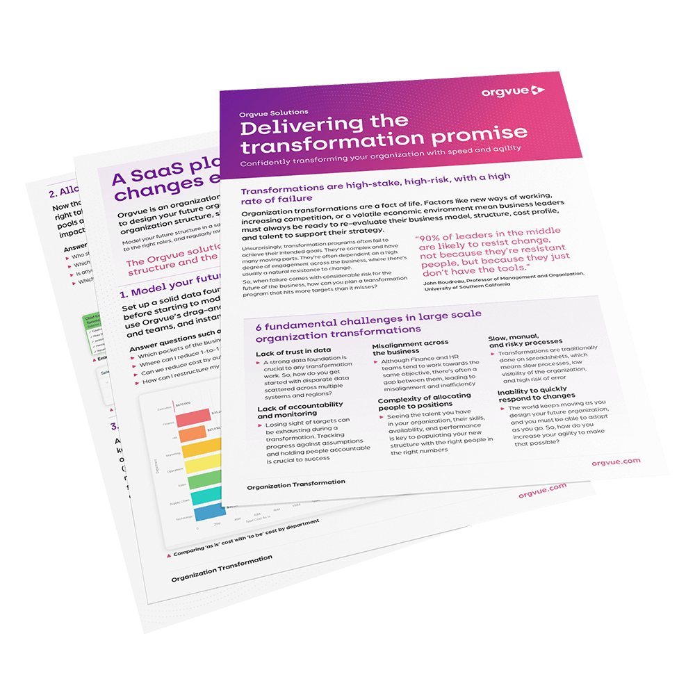 Delivering the transformation promise