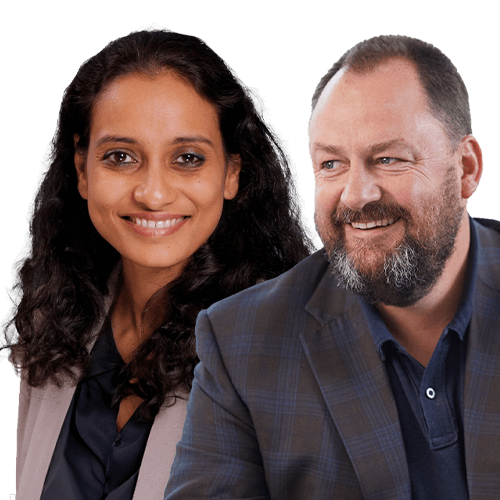 Shradha Prakash and Rupert Morrison