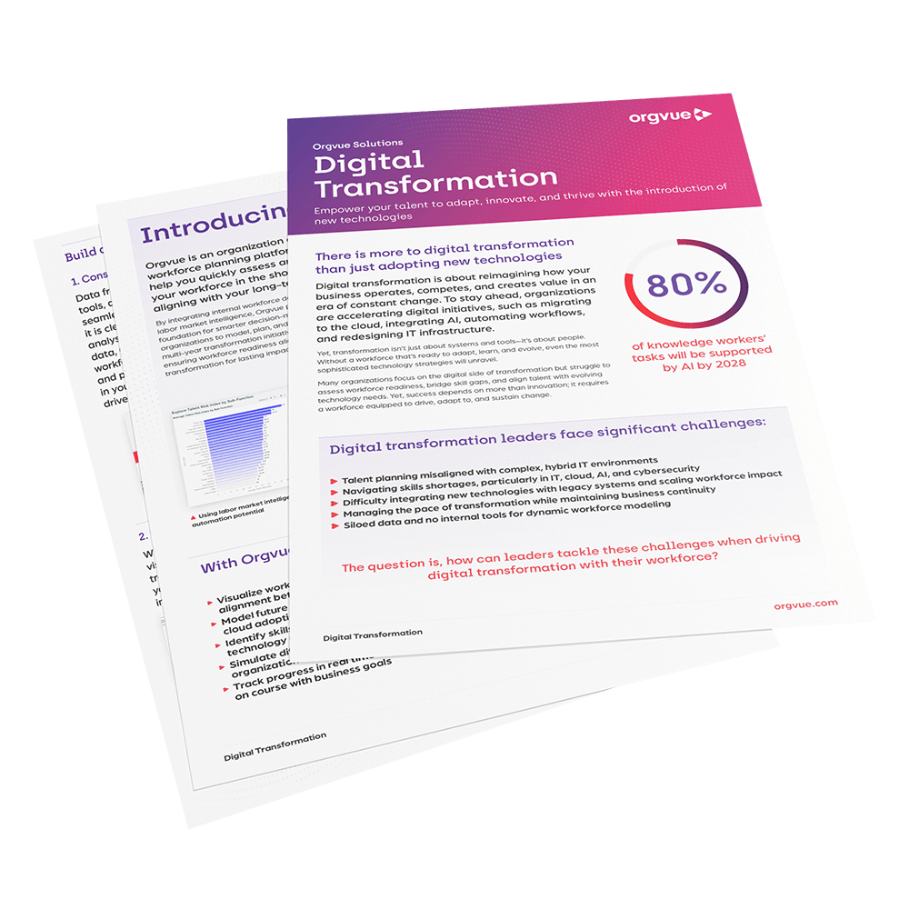 A preview image of the Digital Transformation solution brief
