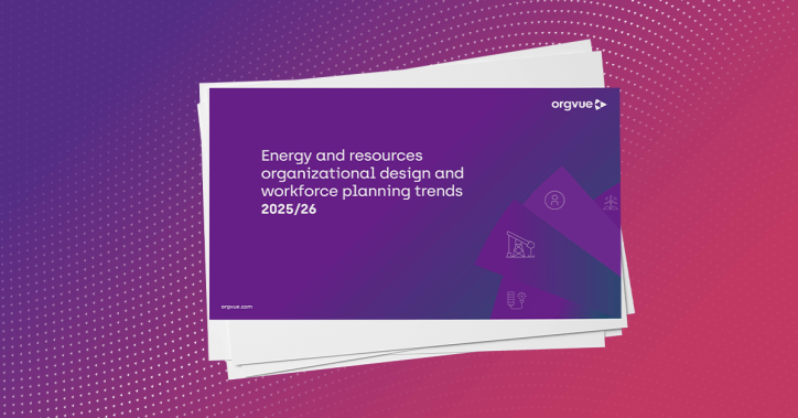 A preview image of the report 'Energy and resources organizational design and workforce planning trends 2025/26'