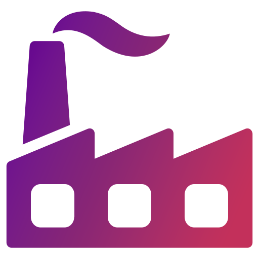 An icon of a factory