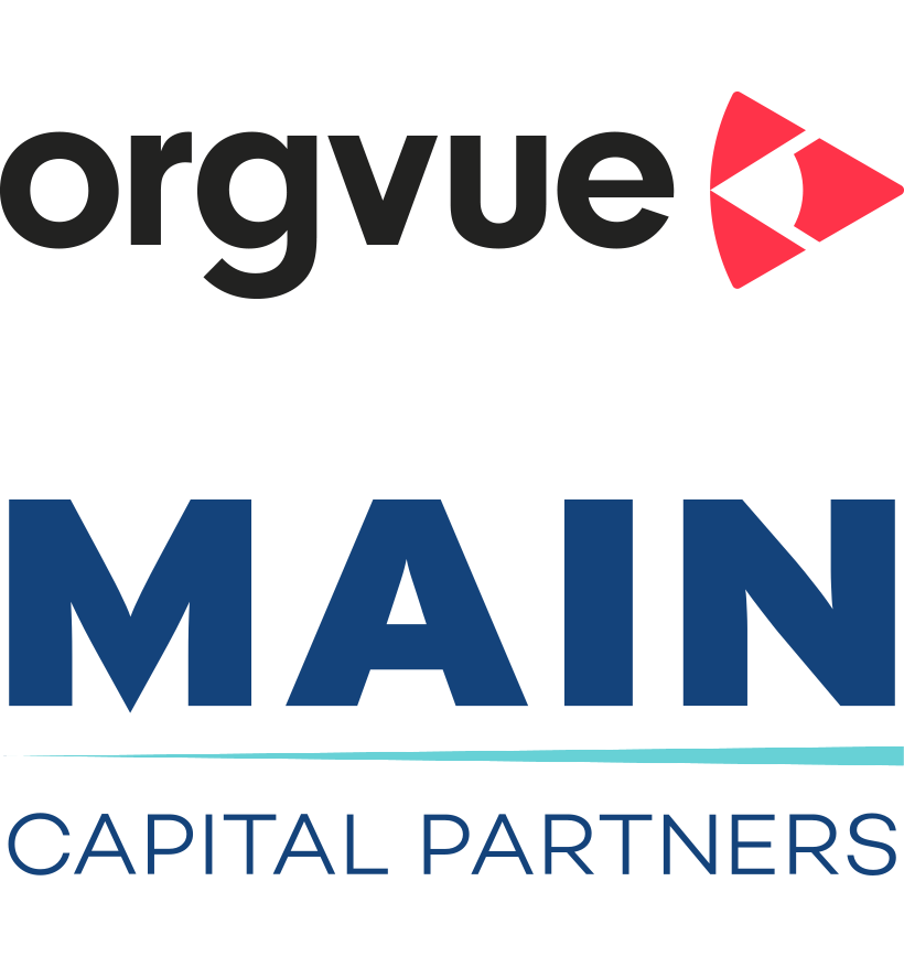 The logos of Orgvue and Main Capital Partners